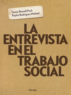 cover image of La entrevista en el trabajo social